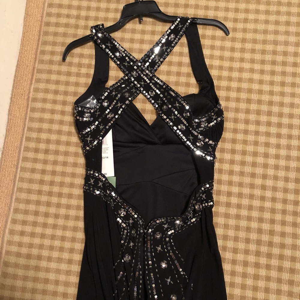 Black Gown | Morgan & Co | NWT | Floor length | sz 12/13 juniors (~sz 10 womens)
